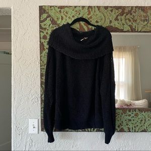 Free People black turtleneck sweater